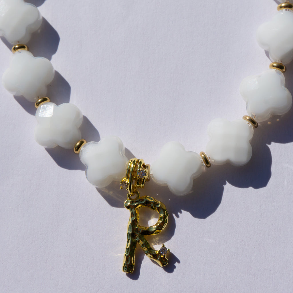 Clover Ketting - Wit