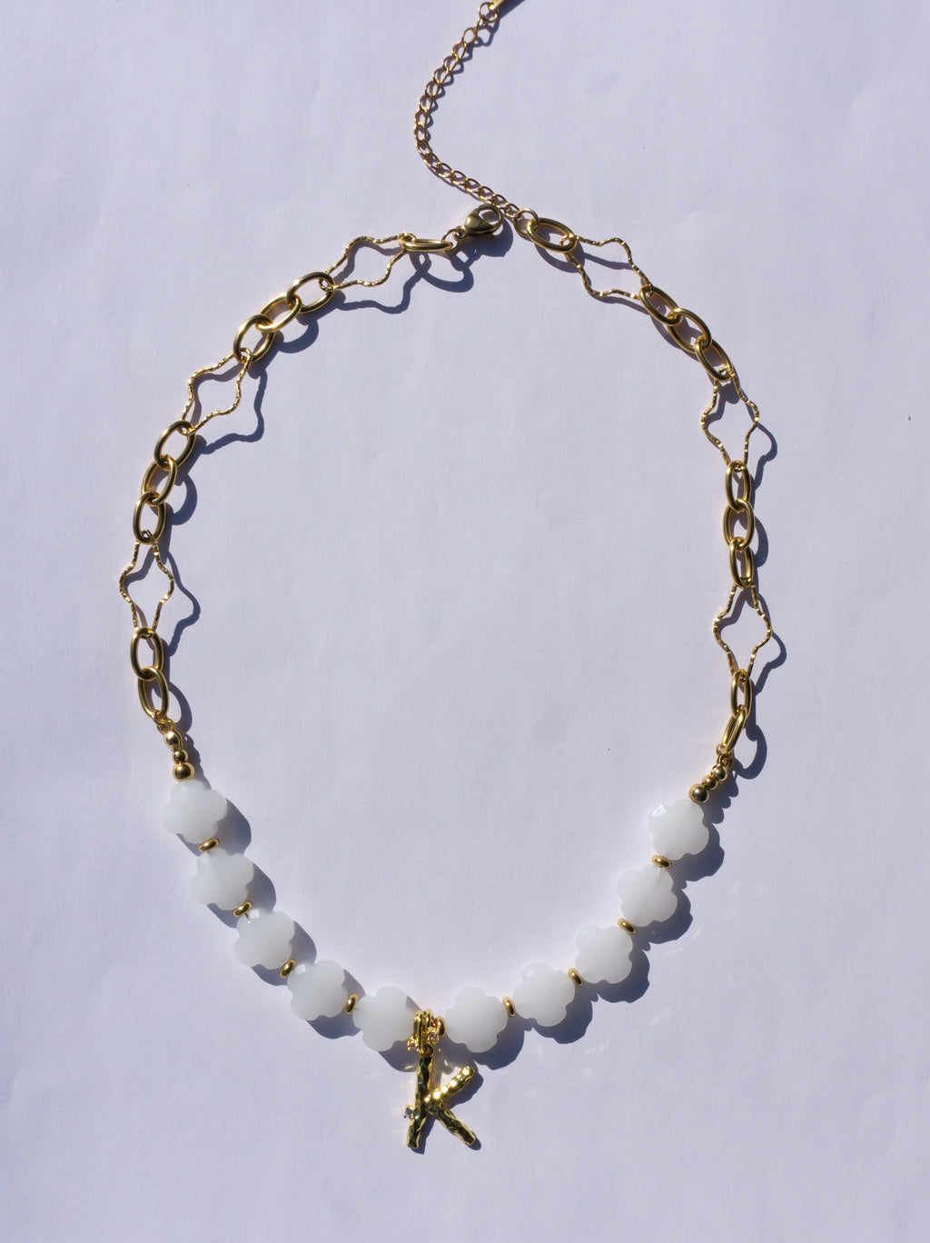 Clover Ketting - Wit