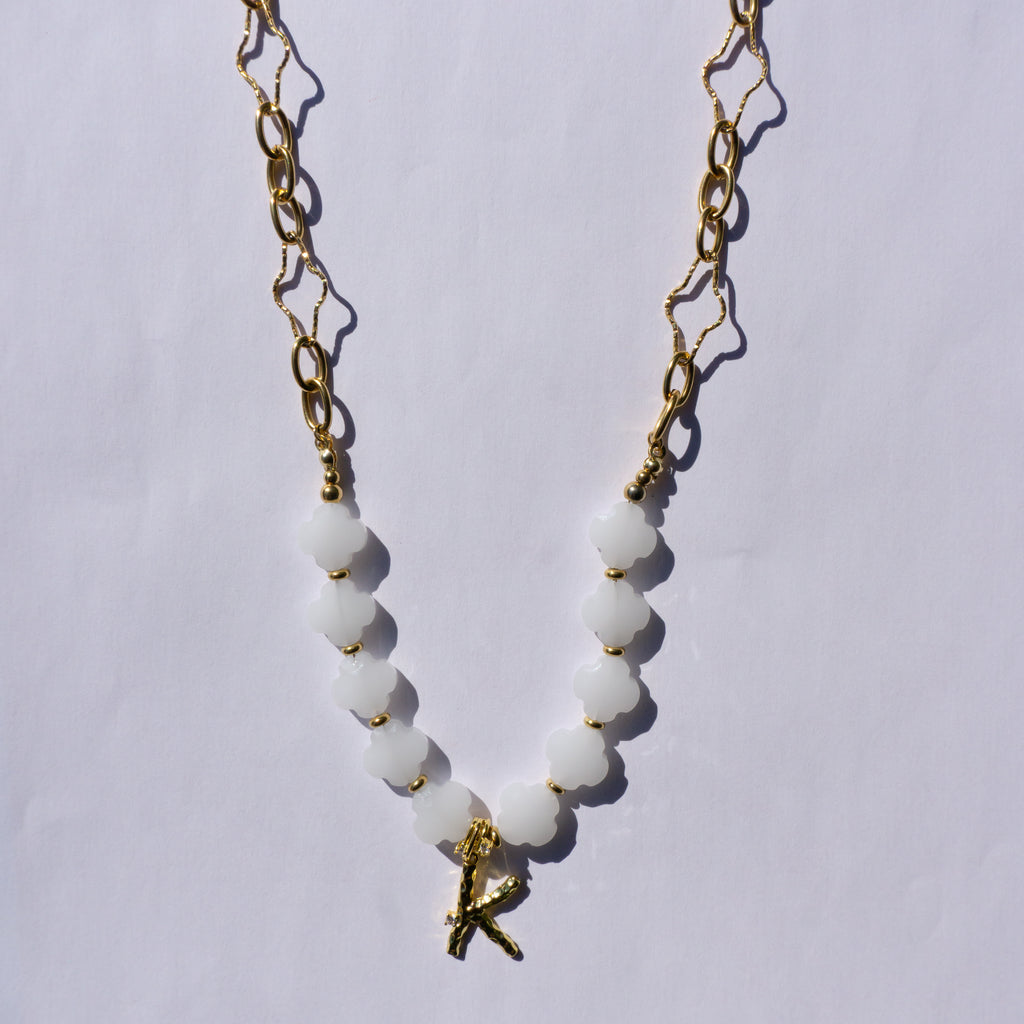 Clover Ketting - Wit