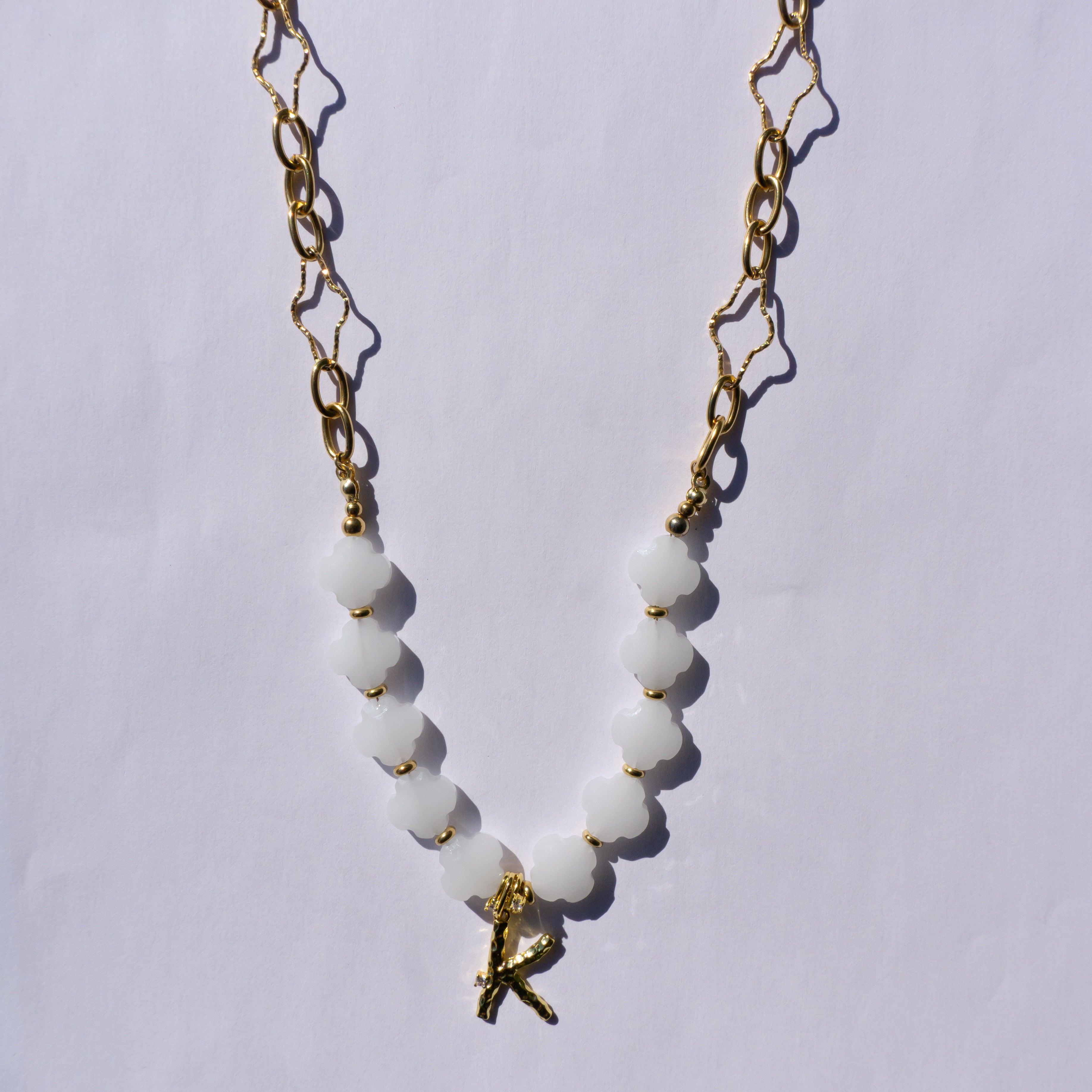 Clover Ketting - Wit